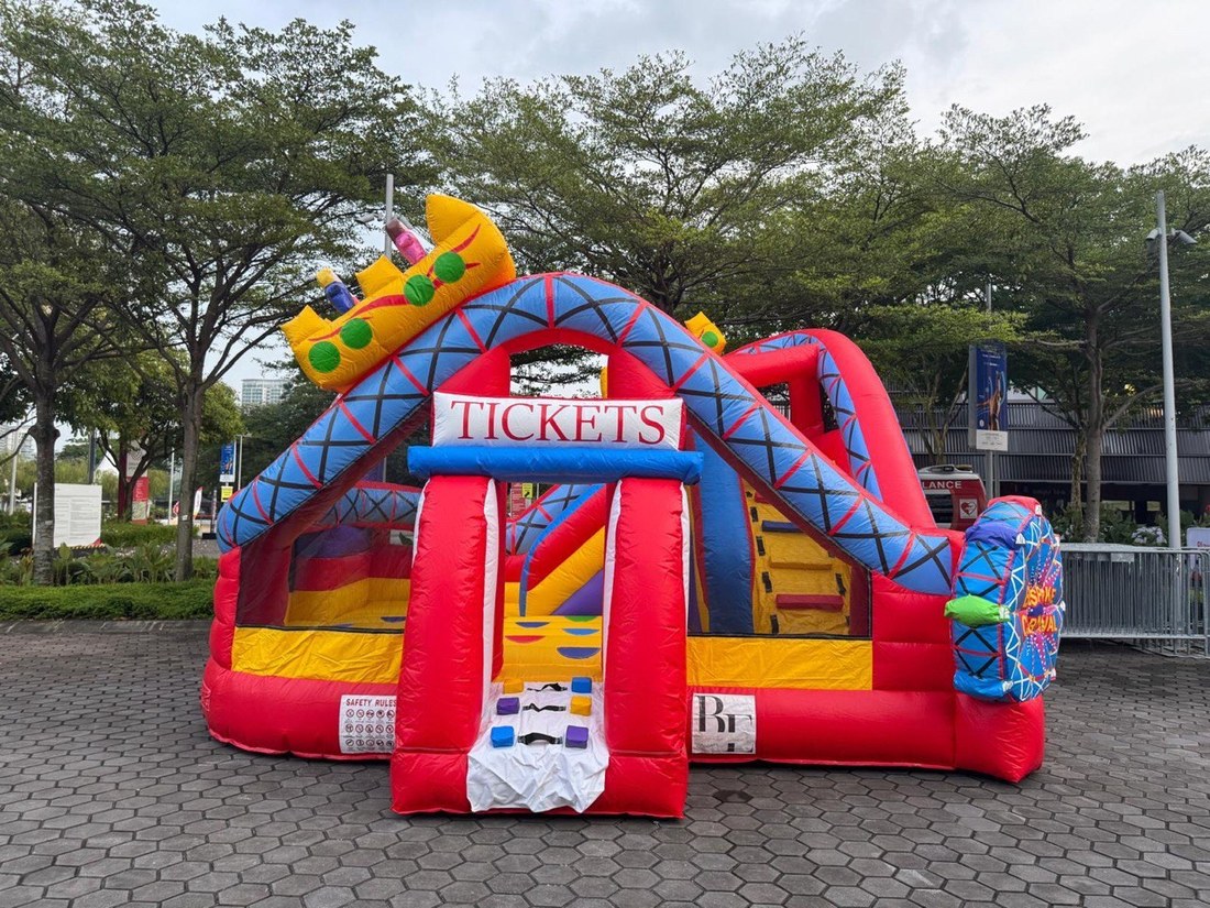 Carnival game booths set up by Bespoke Events